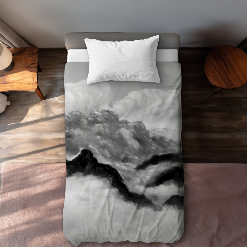 Grey Clouds Duvet Cover | Bathroom Landscapes Home Decor