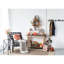 Art mural en métal d'inspiration rétro 12,4 x 3,1 x 37,4, 100% fer, magnifique grille argentée 12,5 po x 3 po x 37,5 po avec grille, style décoratif
