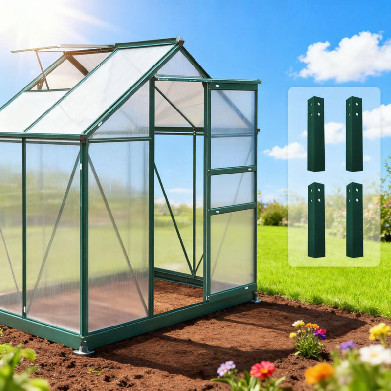 Polycarbonate Greenhouse, 6.2' W x 8.3' D