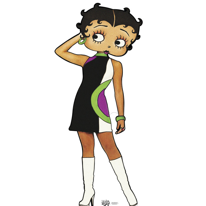 Accroche en carton rétro boop betty