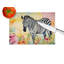 Zebra Glass Cutting Board Large