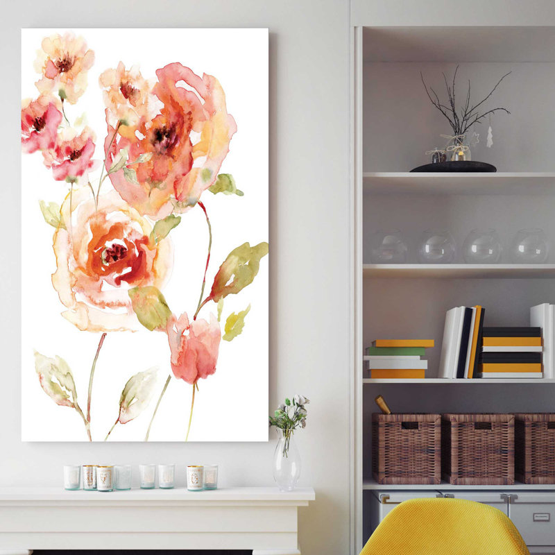 " Translucent II " by Nan, 30" H x 18" W x 1" D, Wrapped Canvas