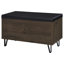 Clackamas Black 2-Door Storage Bench-595943733