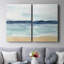 Watercolor Ocean Horizon I - Toile tendue avec châssis de qualité supérieure - Prêt à être accroché-1588287700