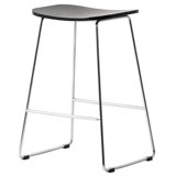 Dunkerton 26" Wood Bar Stool in Chrome Base