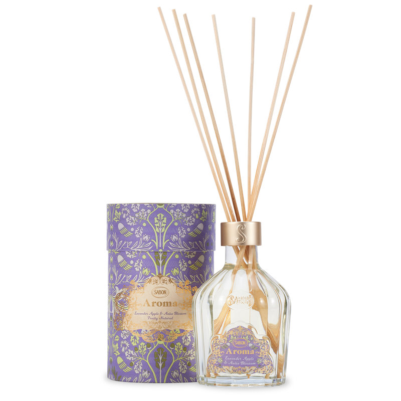 Reed Diffuser AROMA  245ml, Lavender Apple/Anise Blossom, Lavender Apple/Anise Blossom, 5.12" H x 2.76" W x 2.76" D