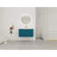 Meuble-lavabo mural 36 po avec lavabo en résine et 2 portes à fermeture en douceur-131271805