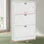 Armoire de rangement pour chaussures moderne et étroite avec 3 tiroirs rabattables, armoire à chaussures pour entrée