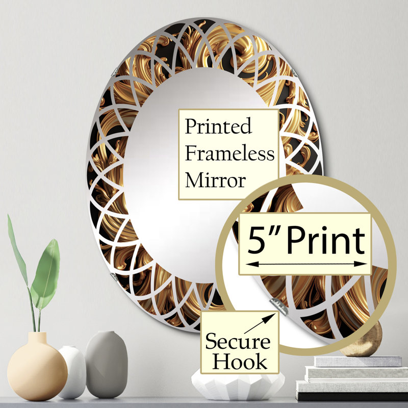 Blouson Oval Mirror, 30" x 20"
