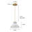 1-Light 8.5" Scalloped Ceramic Crown Pendant
