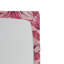 Ambesonne Tropical Fitted Sheet Dreamy Exotic Leaves Print Dark Magenta and Hot Pink