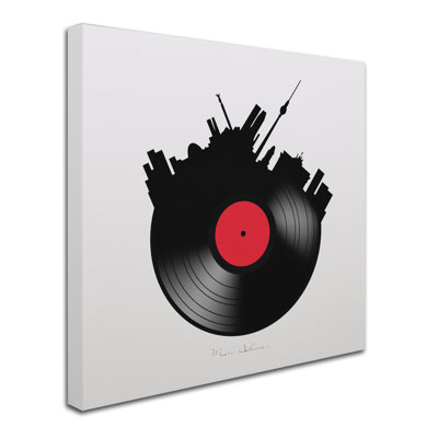 Berlin' Graphic Art Print on Wrapped Canvas -  Trademark Fine Art, ALI7832-C1414GG