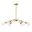 Lustre araignée en métal 6 lumières Classic