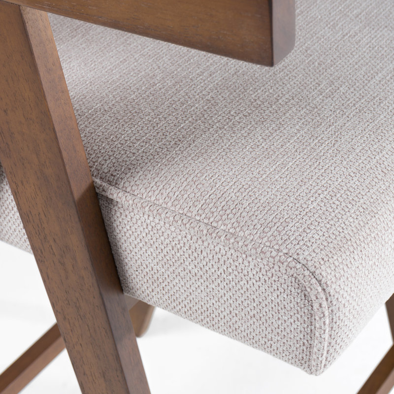 Lizzie - Ensemble de 2 chaises de comptoir modernes en tissu
