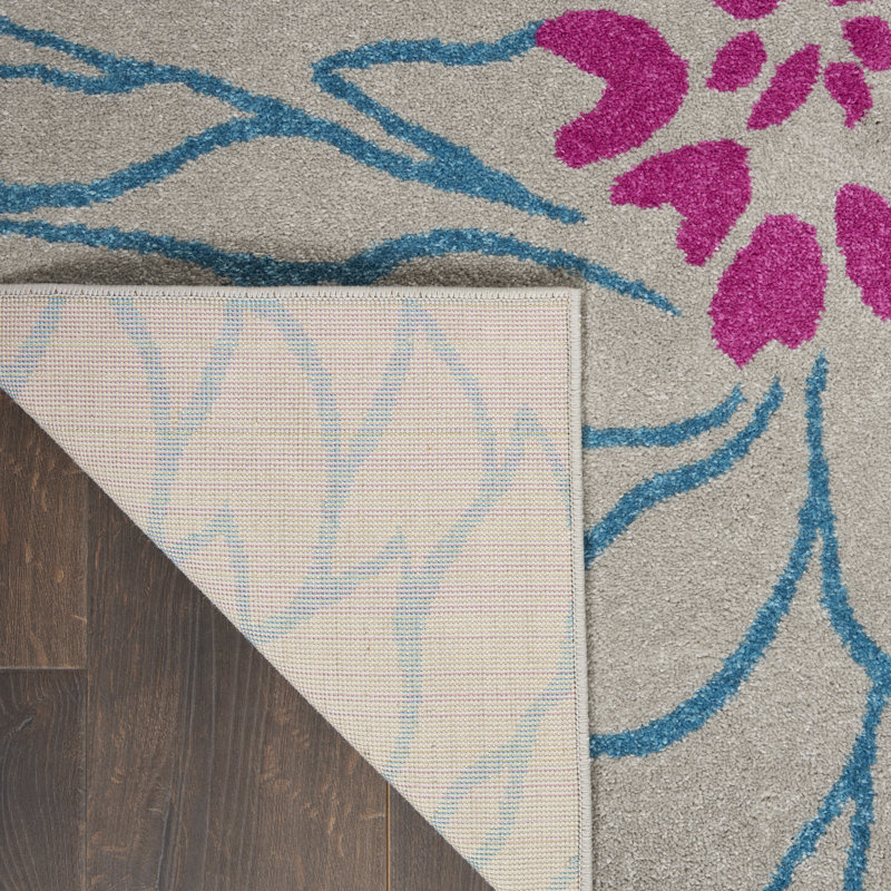 Carollee Floral Indoor Rug, Rectangle 6'7" x 9'6"