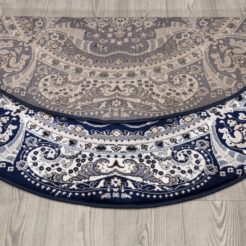 Floral Area Rug, Round 10cm