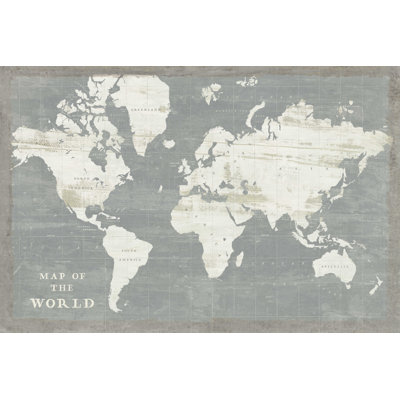 Carte du monde en ardoise