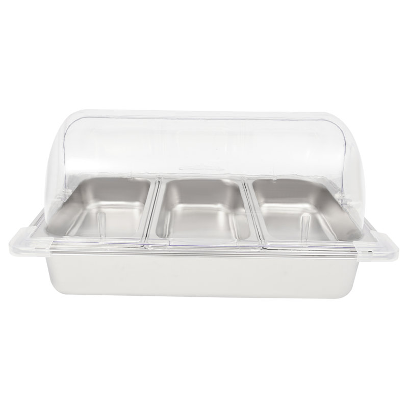 3-Compartment Stainless Steel Chafing Dish
