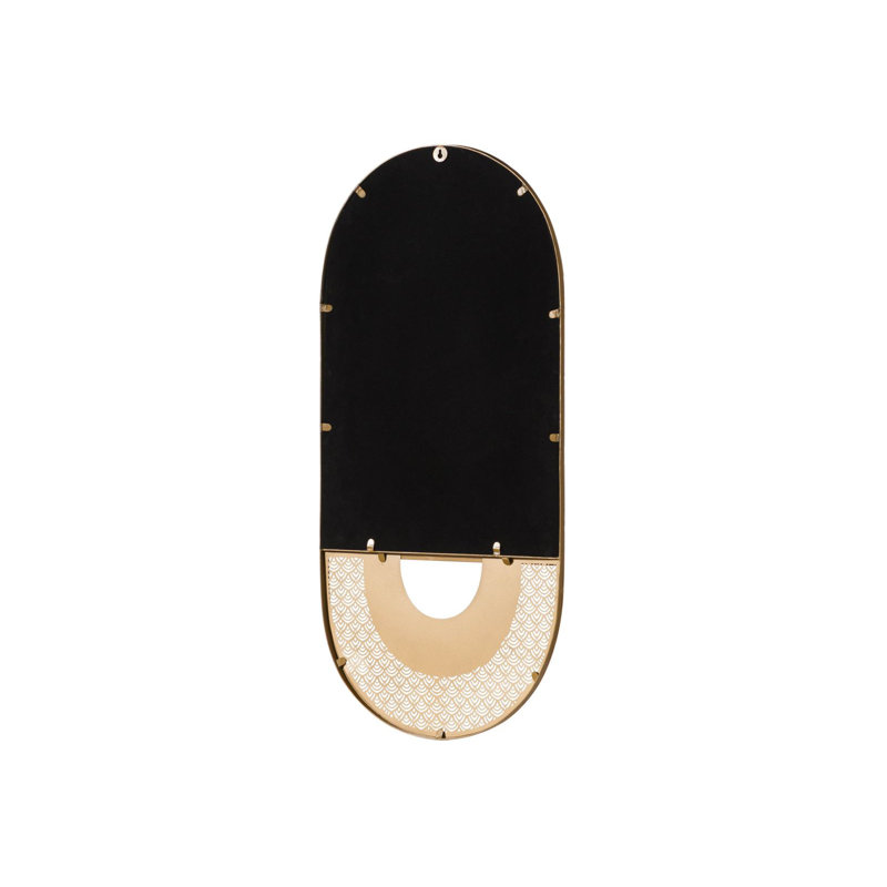 LOS ANGELES Metal Oval Mirror