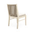 Chaise de salle à manger Kd Mp2 de 2 personnes - Structure en bois avec corde ronde, tissu d'eau pour toutes les utilisations et espaces
