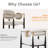 Extendable Sintered Stone Dining Table Set – Seats 6-10, Soft Cream Chairs with Gold Accents-1187072069