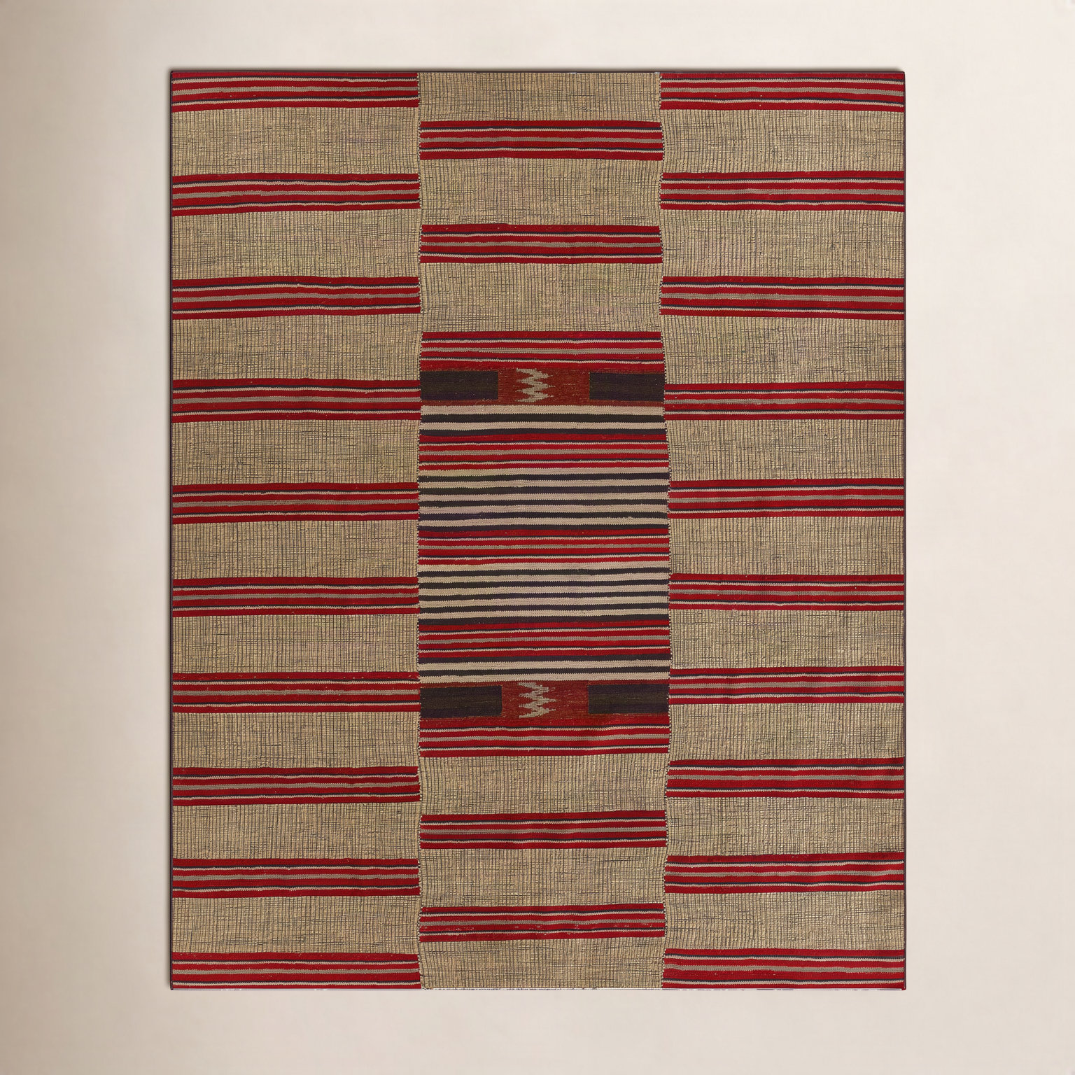Adobe Flatweave Geometric Jute Rug, Rectangle 9' x 12'