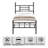 40" Heavy Duty Metal Bed Frame, No Box Spring Needed, Noise Free-1676807764