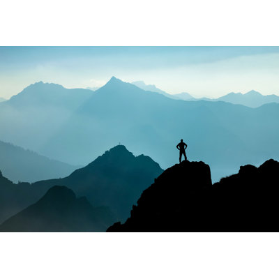 Mountains Silhouettes - Photographie sur toile tendue