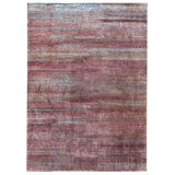 New Indian Illusion Silk Wool On Cotton 9Ft10inx13ft9in Fuscia