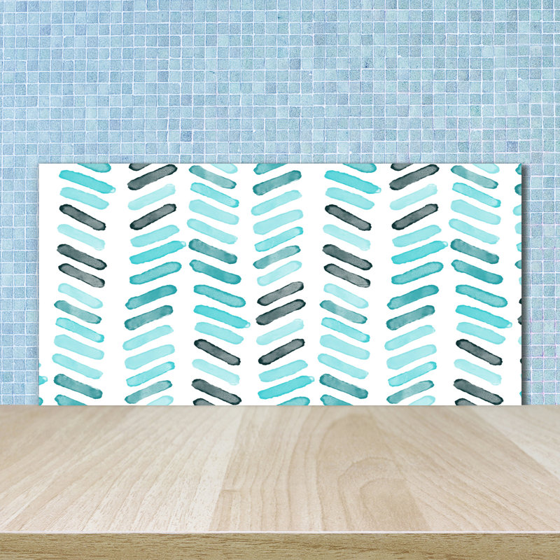 50cm W x 100cm L Glass Peel and Stick Panel