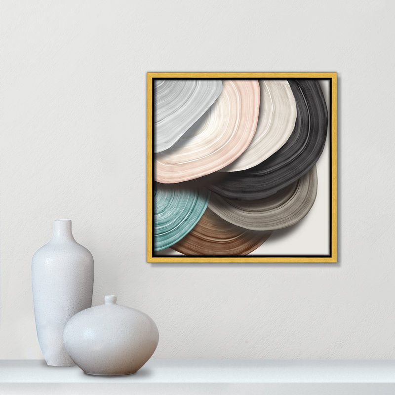 Disks I Print par Eva Watts, Or, H 13,5 po x l 13,5 po