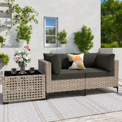Outdoor Love Seat With Cushion