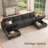 Anureet U-Shaped Modular Storage Sectional Sofa Reversible Couch-658649448-658649454