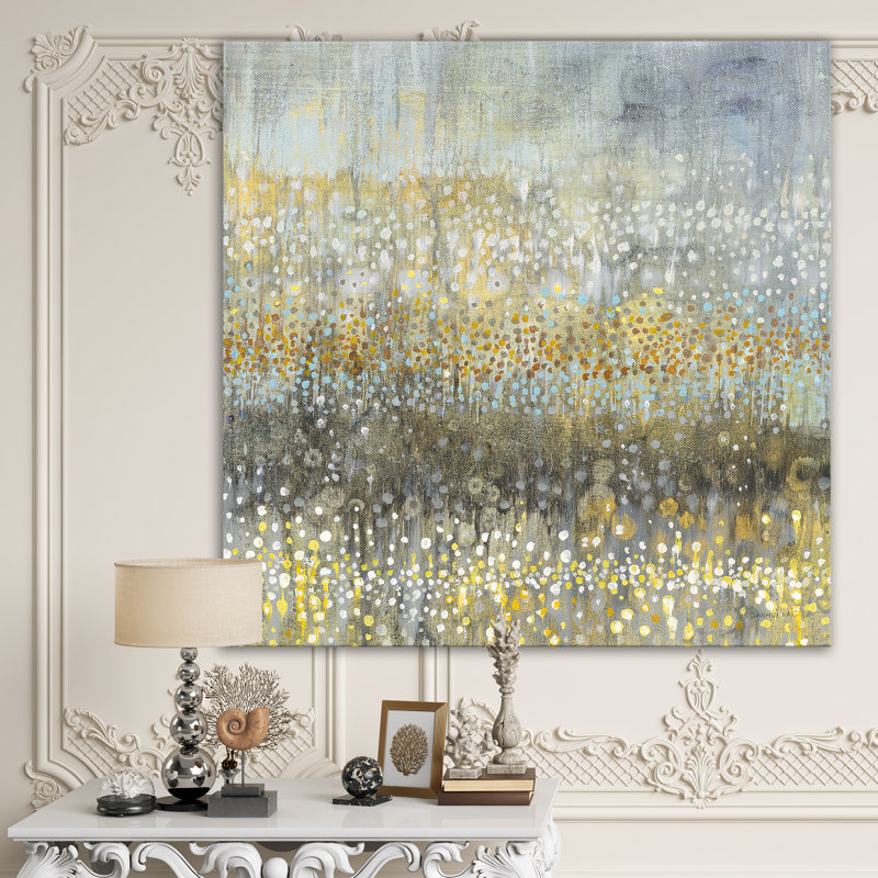 Glam Rain Abstract IV - impression, H 30 po x l 30 po x P 1 po, Toile tendue