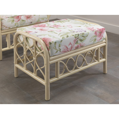 Desiree 64cm Wide Rectangle Floral Standard Ottoman