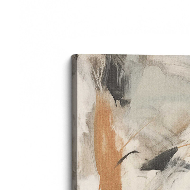 Chaotic Crescendo Set of 4 Canvas Prints in a Frame, 12" H x 48" W x 1.25" D, Wrapped Canvas