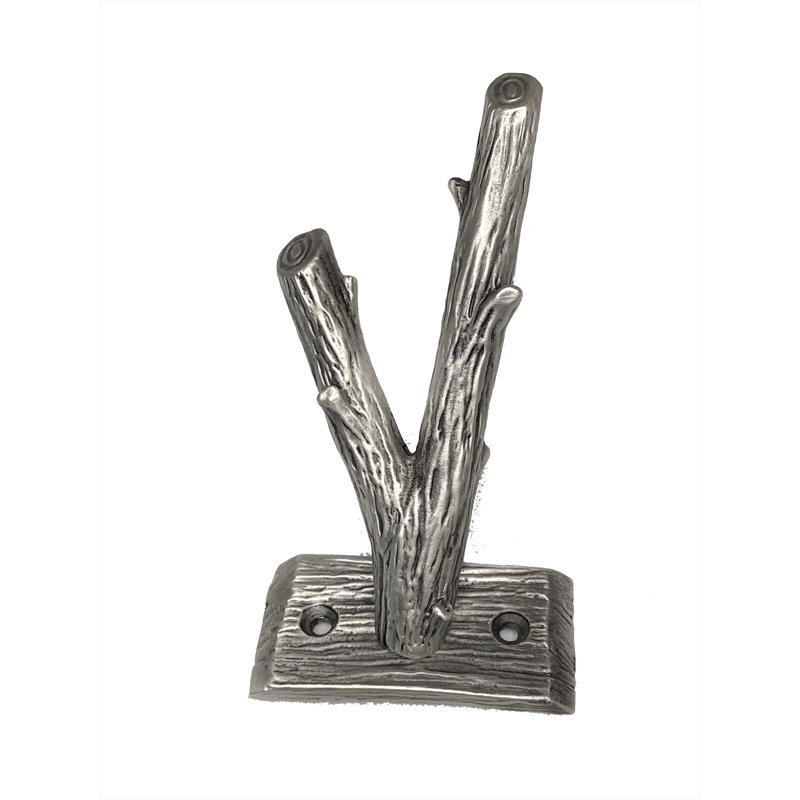 Branch Single Robe Hook, Satin Pewter