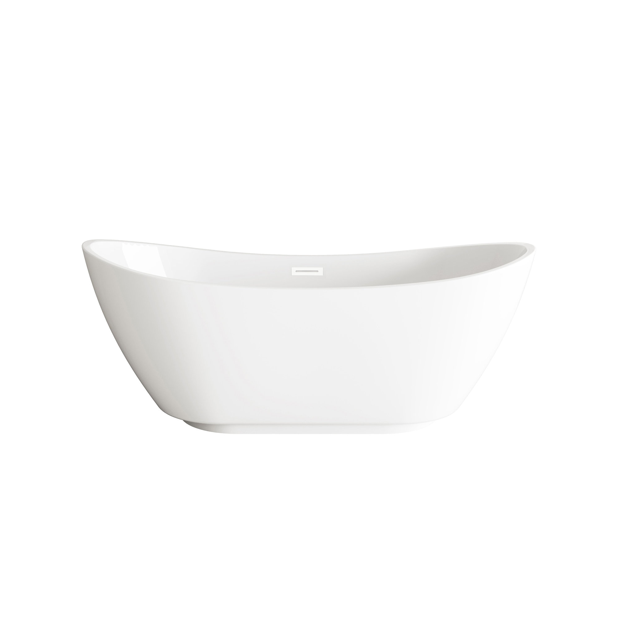 Labrusca 62'' Soaking Bathtub, Polished White