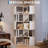 Space-Saving L-Shaped 6-Tier Corner Bookshelf-434413093
