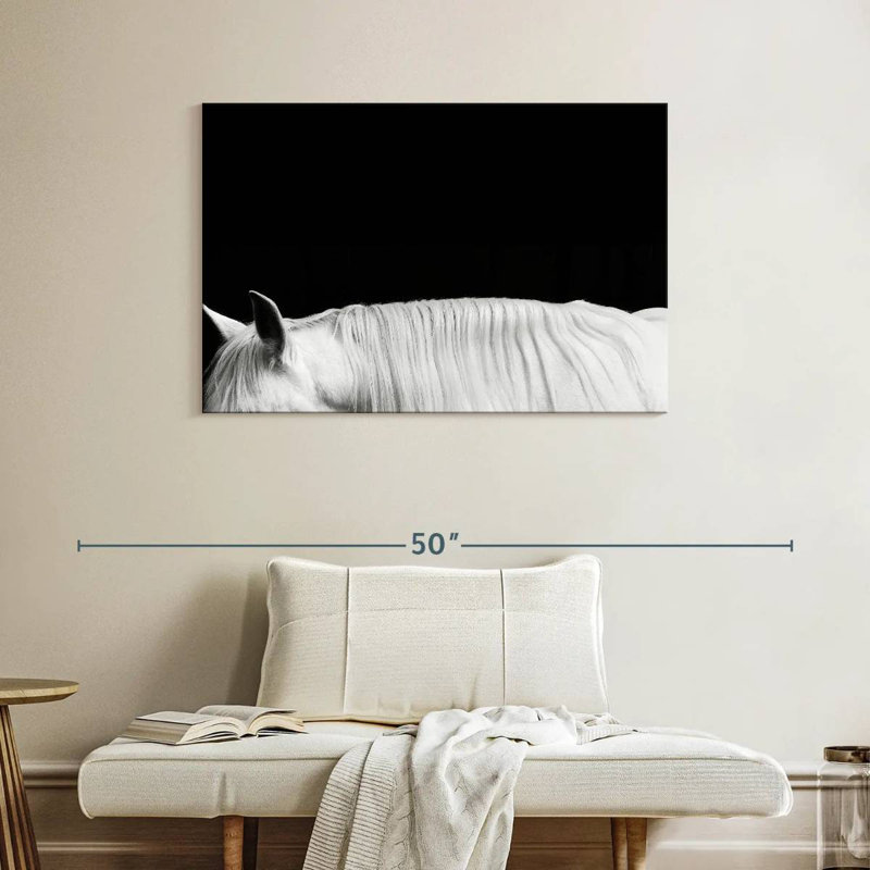 White On Black II, 26" H x 39" W