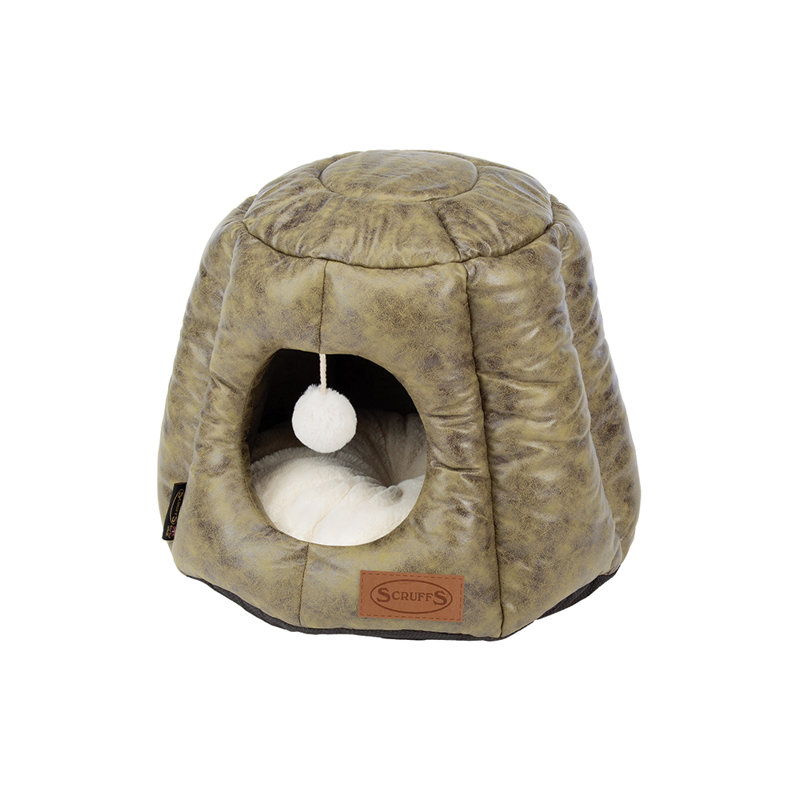 Knightsbridge 100% Polyester Pet Bed, Olive