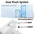 Los Flexi Compact One-Piece Toilet For Small Bathrooms, 18" Chair Height Elongated Toilet, Dual Flush 1.0/1.28 GPF & Rimless Swirl, 12" Rough-In-129010931-129010929