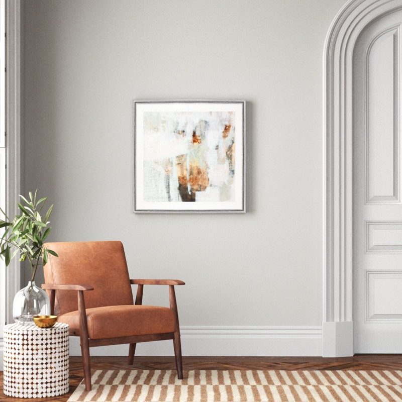 «Burnish Mint I», reproduction d'art sur toile, Cadre argenté, H 30,5 po x l 30,5 po x P 1,5 po