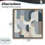 Cadre flottant Bauhaus Blue Curves, design par Annabelle Hall-1167500462-1167500465