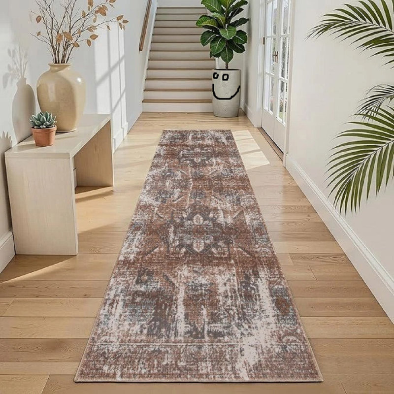 Area Rug, Beige, Runner 80 x 300 cm