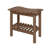 Indoor Outdoor HDPE Shower Bench with Handles Storage Shelf and Non-Slip Feet-1368482371
