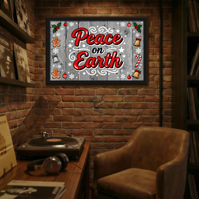 Christmas Peace On Earth Christmas Decor Pattern