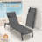Ajoku 2 PCS Aluminum Fully Assembled Outdoor Chaise Lounge With 5 Position Adjustable Backrest and Pillow-1103284047