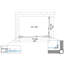 Geziena Rectangle Walk In Shower Enclosure - 70X80 Cm