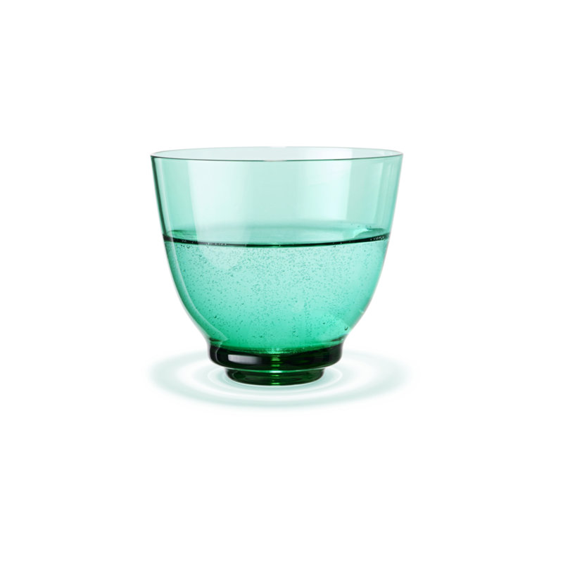 Flow Drinking Glass, Green